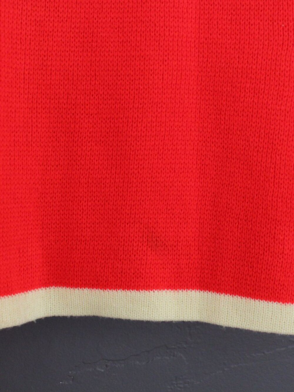VINTAGE Red knit jacket - Picture 5 of 5